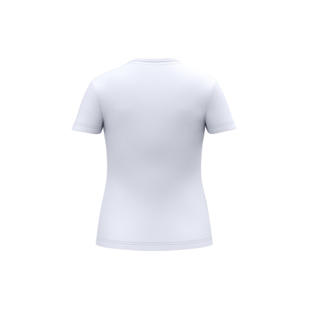 T-shirt col V écoresponsable antibactérien femme Blanc – WK. Designed To Work – vue 2