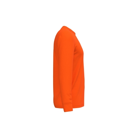 T-shirt manches longues orange fluo écoresponsable WK. Designed To Work – vue 3