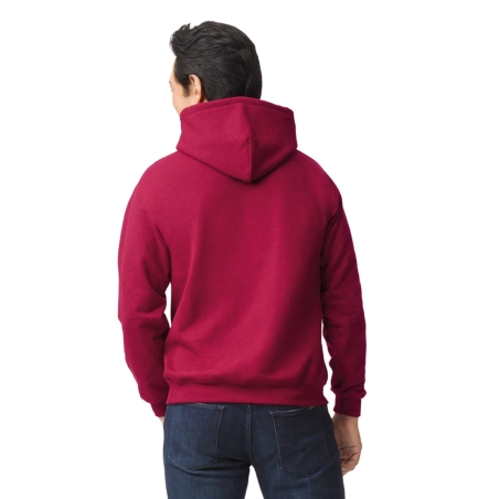 Sweat-shirt capuche Heavy Blend™ Rouge Gildan – vue 2