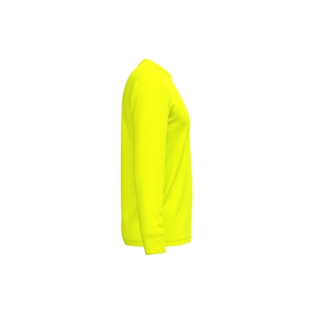 T-shirt manches longues jaune fluo écoresponsable WK. Designed To Work – vue 3