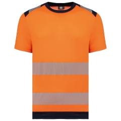T-shirt sécurité recyclé manches courtes Orange WK. Designed To Work