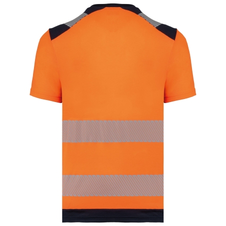 T-shirt sécurité recyclé manches courtes Orange WK. Designed To Work – vue 2