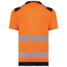 T-shirt sécurité recyclé manches courtes Orange WK. Designed To Work – vue 2