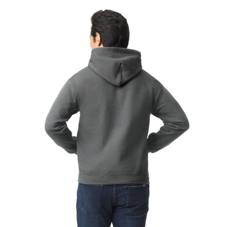 Sweat-shirt capuche Heavy Blend™ Gris Charcoal Gildan – vue 2