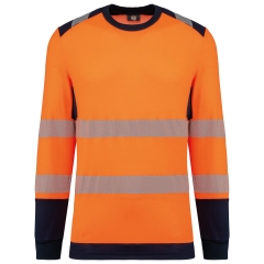 T-shirt sécurité manches longues recyclé Orange WK. Designed To Work