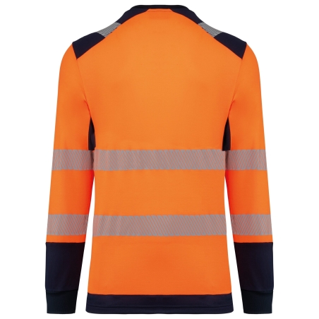 T-shirt sécurité manches longues recyclé Orange WK. Designed To Work – vue 2