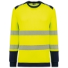 T-shirt sécurité manches longues recyclé jaune WK. Designed To Work