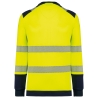 T-shirt sécurité manches longues recyclé jaune WK. Designed To Work – vue 2