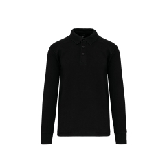 Sweat-shirt col polo homme Noir WK. Designed To Work