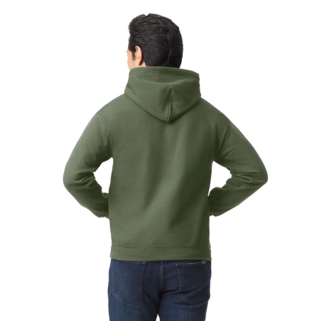 Sweat-shirt capuche Heavy Blend™ Vert Military Green Gildan – vue 2