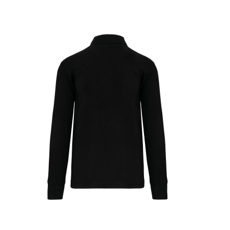 Sweat-shirt col polo homme Noir WK. Designed To Work – vue 2