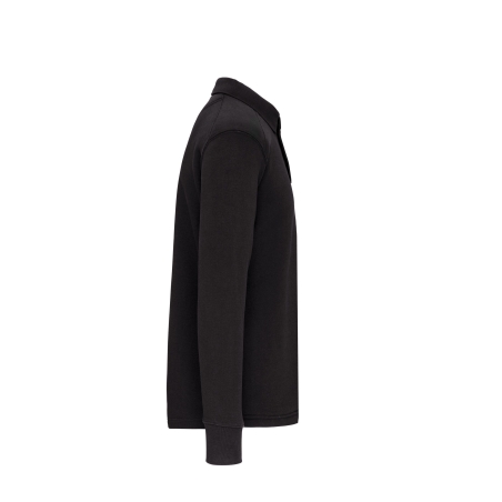 Sweat-shirt col polo homme Gris WK. Designed To Work – vue 3