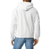 Sweat-shirt capuche Heavy Blend™ Blanc – Gildan – vue 2