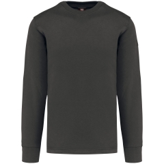 Sweat-shirt col rond Gris foncé 300 g/m² WK. Designed To Work