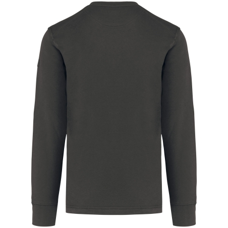 Sweat-shirt col rond Gris foncé 300 g/m² WK. Designed To Work – vue 2