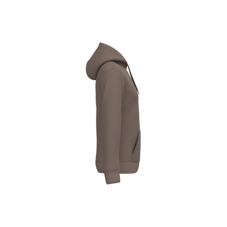 Sweat-shirt capuche homme Kariban – Marron personnalisable – vue 3