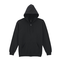 Sweat zippé capuche Heavy Blend™ Noir – Gildan