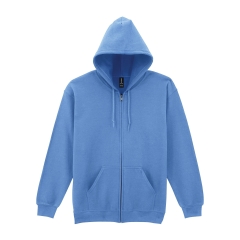 Sweat zippé capuche Heavy Blend™ Bleu Gildan – Personnalisé