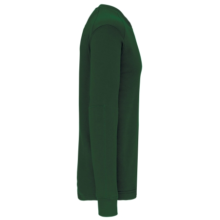 Sweat-shirt manches montées Vert Forest Green WK. Designed To Work – vue 3