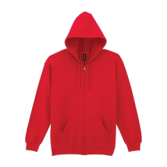 Sweat zippé capuche Heavy Blend™ Rouge – Gildan