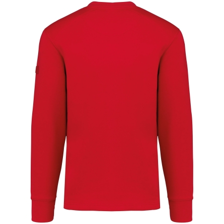 Sweat-shirt Rouge Manches Montées WK. Designed To Work – vue 2