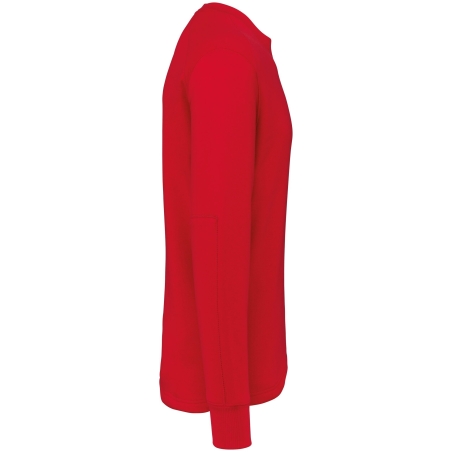 Sweat-shirt Rouge Manches Montées WK. Designed To Work – vue 3