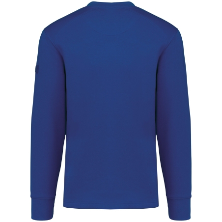 Sweat-shirt Bleu Royal manches montées WK. Designed To Work – vue 2