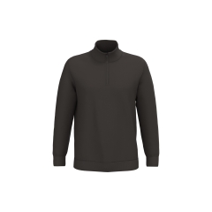 Sweat col 1/4 zip Gris Kariban – Homme
