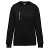 Sweat-shirt zippé Day To Day poche contrastée Noir – WK. Designed To Work