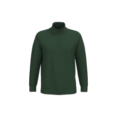 Sweat col zippé homme Vert Forest Green – Kariban