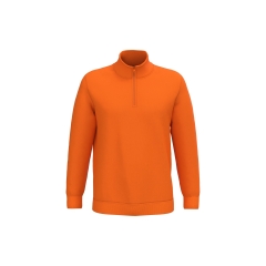 Sweat col 1/4 zip Orange 280 g/m² Kariban homme