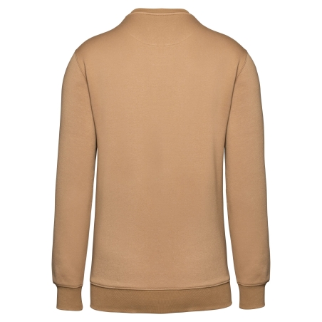 Sweat-shirt zippé poche contrastée Noir WK. Designed To Work – vue 2