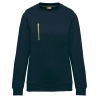 Sweat-shirt zip poche contrastée Jaune WK. Designed To Work