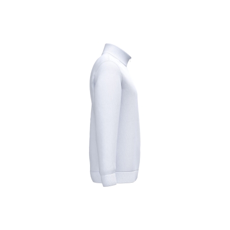 Sweat col 1/4 zip blanc Kariban – 280 g/m² – vue 3