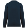 Sweat-shirt zip poche contrastée Jaune WK. Designed To Work – vue 2