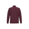 Sweat col 1/4 zip bordeaux homme Kariban – 280 g/m² – vue 2
