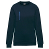 Sweat-shirt Day To Day zip poche contrastée Bleu WK. Designed To Work