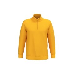 Sweat col zippé Kariban homme Jaune – 280 g/m²