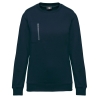 Sweat-shirt zip poche contrastée Gris WK. Designed To Work