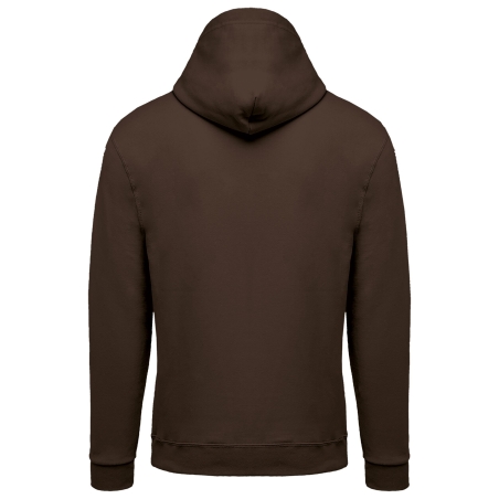 Sweat-shirt zippé capuche unisexe Marron Kariban – vue 2