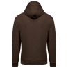 Sweat-shirt zippé capuche unisexe Marron Kariban – vue 2