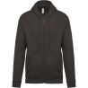 Sweat-shirt zippé capuche Gris unisexe Kariban – 280 g/m²