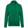 Sweat-shirt zippé capuche Vert Kelly Green Kariban