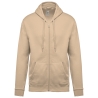 Sweat-shirt zippé capuche unisexe Beige Kariban