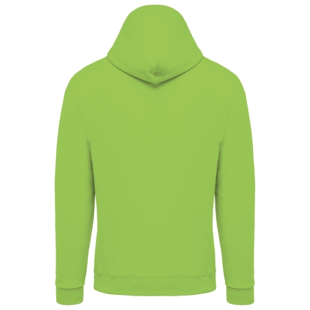 Sweat zippé capuche unisexe vert lime Kariban 280 g/m² – vue 2