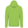 Sweat zippé capuche unisexe vert lime Kariban 280 g/m² – vue 2