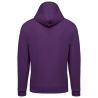Sweat-shirt zippé capuche Kariban violet – unisexe – vue 2