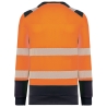Sweat-shirt sécurité recyclé col rond Orange WK. Designed To Work – vue 2