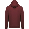 Sweat-shirt zippé capuche bordeaux unisexe Kariban – vue 2