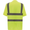 T-shirt haute visibilité manches courtes jaune Yoko – vue 2